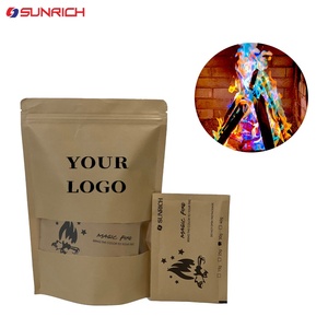 ชุดเปลวไฟวิเศษ 25 กรัม ไฟสีรุ้ง เปลี่ยนสีได้ สำหรับงานปาร์ตี้ งานแต่งงาน บ้าน แคมป์ปิ้ง บาร์บีคิว ตกแต่ง ชามา คัลเลอร์ดรา - Product Image 1