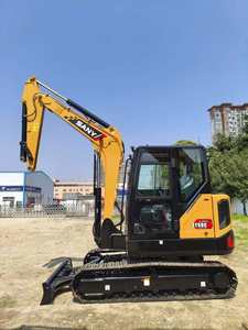 Excavatrices sur chenilles SANY d'occasion certifiées CE avec godet, excavatrice d'occasion SY60C 6 tonnes à vendre, machines de Chine - Product Image 4