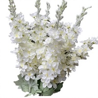 Bunga Delphinium Buatan Tangan dari Sutra Modern Besar 120cm Biru Grosir Pabrik Pernikahan Hari Valentine Paskah Wisuda