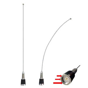 Antenne NMO flexible en acier inoxydable de 136 cm, 631 Whip, VHF 136-174 MHz, 3,5 dBi, antenne radio pour voiture avec support de montage, câble RG58 de 4 m - Product Image 2
