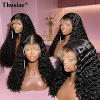 Peluca de Cabello Humano Rizado Kinky Birmano de Grado Salón, Cabello Virgen Vietnamita, Peluca Sin Pegamento con Cutícula Alineada SDD, Peluca Frontal de Encaje Rizado Kinky