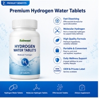 Comprimés effervescents d'hydrogène moléculaire Rainwood - Complément énergisant