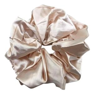 Accepteren Klant Logo Oversized Elastische Ruber Jumbo Xxl Zijde Satijn Haar Scrunchies Haar Paardenstaart Stropdassen Voor Vrouwen Meisjes - Product Image 6