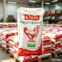 Sacs tissés en PP durables personnalisés avec impression flexo pour aliments pour animaux, produits agricoles, farine, riz, engrais