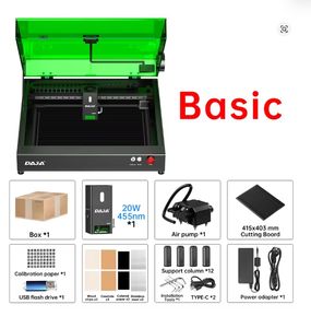 1W लाल प्रकाश और 20W ब्लू लाइट नई छोटी उत्कीर्णन मशीन के साथ स्वतंत्र लेजर सिर स्विचिंग और एयर पंप के साथ - Product Image 2