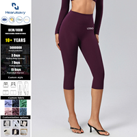 Leggings Capri Femme Personnalisables à Logo, Taille Haute, Longueur Mollet, Écologiques, Séchage Rapide, Extensibles, pour Gym et Fitness