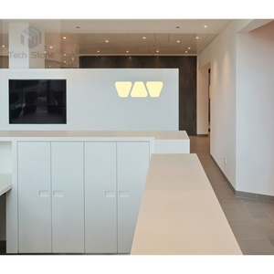 Mostrador de Recepción Moderno para <span class=keywords><strong>Consultorio</strong></span> Dental Matt White con Superficie Sólida para Edificios de Oficinas, Hoteles y Centros Comerciales - Product Image 2