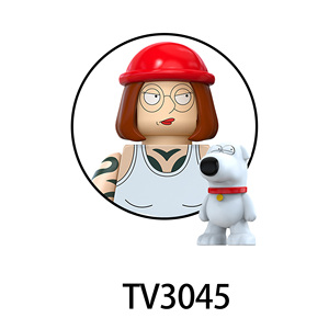 TV3043-TV3050 Personnages de la série animée comique <span class=keywords><strong>Famille</strong></span> Griffin Stewie Blocs de construction éducatifs <span class=keywords><strong>en</strong></span> plastique Mini jouets pour enfants - Product Image 4
