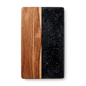 Planche à découper rectangulaire en bois résistante à la chaleur avec poignée de couteau en bois, taille personnalisable pour la maison et les restaurants - Product Image 1
