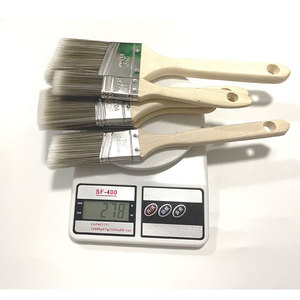PEX - Juego <span class=keywords><strong>de</strong></span> 5 pinceles <span class=keywords><strong>de</strong></span> poliéster cortos para pintar, con ángulo inclinado, para bricolaje en el hogar y pintar paredes - Product Image 3
