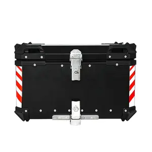 65L Black F2-MOTO Electric Motorcycle Trunk Aluminum Top Box Motorcycle Top Case