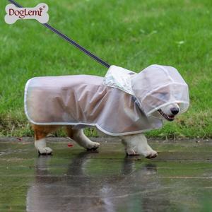 Lightweight Durable <b>Waterproof</b> Rain <b>Jacket</b> Luxury Vintage Style <b>Dog</b> Raincoat Fiber Material with Print Pattern for Summer Spring - Product Image 6