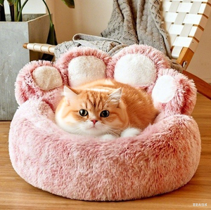 כרית דובה רכה לחיות מחמד רכה לחיקוי פרווה בחורף נוח - Product Image 4