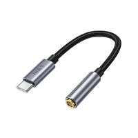 Jinghua alta calidad tipo C a 3,5mm Cable adaptador de Audio conector USB Puerto C para teléfonos Android con chaqueta de PVC