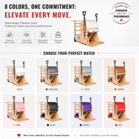 Nouveau style : Baril d'escalade Pilates en bois d'érable et chaise Pilates Wunda deux-en-un