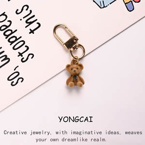 Porte-clés 3D Cadeau Bénédiction Carte de Voeux Ours Téléphone Pendentif Sac Charme - Product Image 4