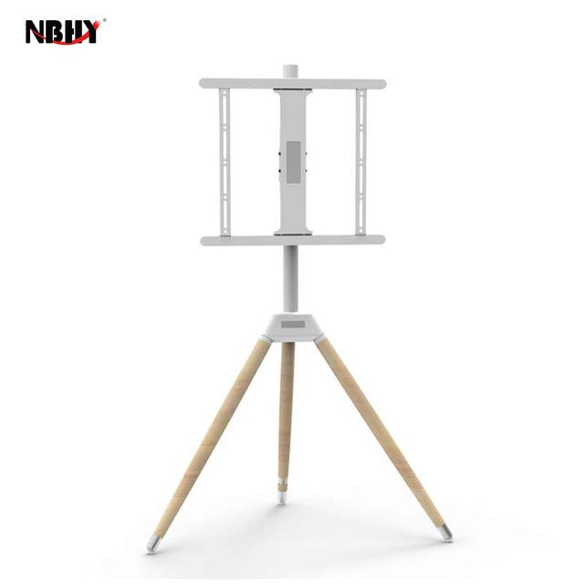 New Arrival Tripod Adjustable Height Wooden Base Assemble Living Room Furniture Easel Studio TV Stand