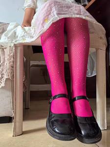 <span class=keywords><strong>Medias</strong></span> <span class=keywords><strong>de</strong></span> Rejilla con Pedrería Brillante para Niñas, Pantimedias <span class=keywords><strong>de</strong></span> Malla Azul con Cuentas <span class=keywords><strong>de</strong></span> Cristal para Fiestas, Actuaciones y Baile - Product Image 3