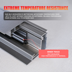 Persianas Verticales Negras de Diseño Moderno para Ventanas Francesas, Tela Impermeable, Funcionamiento Eléctrico Automático, Uso Doméstico y Comercial - Product Image 5