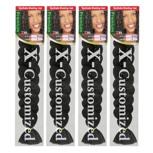 Estensioni per Capelli Sintetici Intrecciati con Texture Yaki da 165g, <span class=keywords><strong>Extension</strong></span> per Capelli all'Uncinetto, Estensioni Naturali per Capelli Afro per Donne di Colore - Product Image 5