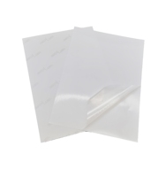 Papel transparente de transferencia A4 47um, pegatina PET transparente, 50 Uds., papel de impresora de vinilo transparente autoadhesivo