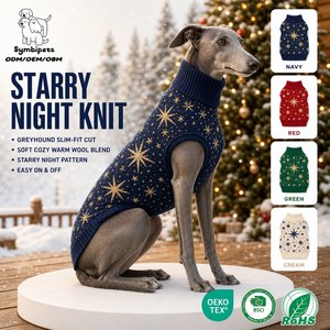Designer Multi Pattern Christmas Pet Knit Sweater Plaid Star <strong>Xmas</strong> Tree Design Slim Fit <strong>Dog</strong> <strong>Jumper</strong> for Greyhound Whippet - Product Image 4