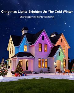 Permanent Outdoor Eaves Light Smart Wifi App Controller 30mm 36v <b>Led</b> Smart Strip Point Lights - Product Image 4