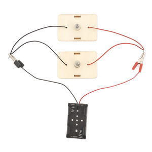 Kit électronique en bois DIY pour enfants - Ensembles d'apprentissage personnalisés pour la <span class=keywords><strong>physique</strong></span> des circuits série-parallèle et l'éducation scientifique - Product Image 1