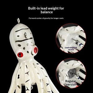 เหยื่อปลอมรูปปลาหมึกแบบมีหัวตะกั่ว วัสดุ TPE คุณภาพสูง สำหรับตก<span class=keywords><strong>ปลา</strong></span>ทะเล <span class=keywords><strong>ปลา</strong></span>ทะเลน้ำเค็ม <span class=keywords><strong>ปลา</strong></span>ทะเลขนาดใหญ่ บรรจุกล่อง - Product Image 4