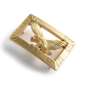Hebilla de cinturón metálica cuadrada de alta calidad con diseño de águila, venta al por mayor de hebillas metálicas para cinturones - Product Image 2