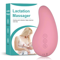 Masseur vibrant chauffant en silicone de qualité supérieure, très vendu, pour les nouvelles mamans afin de soulager la sensibilité des seins.