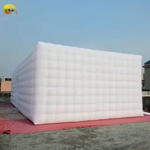 הגעה חדשה חומר PVC אוהל מתנפח אוהל לבן מתנפח מועדון לילה חיצוני אוהל מרובע מתנפח למכירה