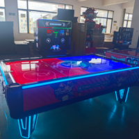Usine Hockey Hover Ball Équipement d'amusement à pièces Jeu de terrain de jeu Jeu vidéo Ville Machine de hockey de surface en forme de U