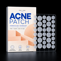 Patchs Hydrocolloïdes Anti-Acné et Anti-Imperfections Visage, Style Coréen Personnalisé, 36 Points, à l'Acide Salicylique, Traitement Invisible et Puissant