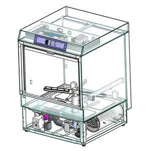Lave-<span class=keywords><strong>vaisselle</strong></span> électrique commercial de comptoir, capacité 18 services, commande entièrement intégrée, boîtier en acier inoxydable pour restaurant - Product Image 4