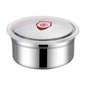 304 Stainless Steel Sealed Leak-Proof Fresh-Keeping Portable <b>Lunch</b> Box With Lid for Kitchen Refrigerator Restaurant/Hotel Use - Product Image 5