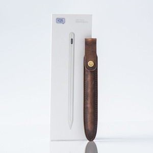 Étui pour <span class=keywords><strong>Apple</strong></span> Pencil 2 en cuir Crazy Horse rétro, durable, léger, protecteur, pour stylet d'écriture manuscrite - Product Image 3