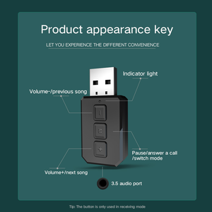 Récepteur <span class=keywords><strong>Bluetooth</strong></span> RT02 USB <span class=keywords><strong>Adaptateur</strong></span> émetteur audio sans fil pour casque AirPods PC Car <span class=keywords><strong>TV</strong></span> - Product Image 5