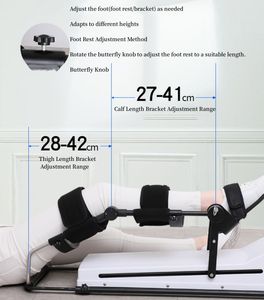 Appareil orthopédique professionnel pour la rééducation post-opératoire, machine CPM pour le genou en acier et PVC, capacité de charge de 150 kg - Product Image 3