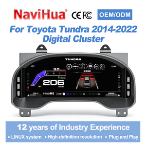 ผลิตภัณฑ์ใหม่ของ Navihua สำหรับ Toyota Tundra ปี 2014-2022 ชุดหน้าปัดดิจิตอลในรถยนต์ มาตรวัดความเร็วอัตโนมัติ ระบบ Linux จอ LCD อัพเกรดมาตรวัดบนแผงหน้าปัด - Product Image 1