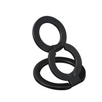 Support de téléphone magnétique double face en aluminium, triple charnière, entièrement pliable, avec anneau métallique
