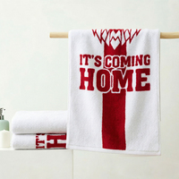 Serviette de plage en coton à séchage rapide, sans sable, surdimensionnée, motif des Trois Lions d'Angleterre, souvenir de football, cadeau pour les fans