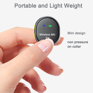 ไมโครโฟนไร้สายคลิปแม่เหล็กลาวาเลียร์สำหรับ iPhone & Android MINI รอบทิศทางพร้อมสาย Lightning หรือ USB C Interface - Product Image 4