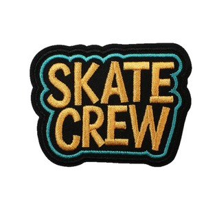 Patchs brodés personnalisés de style streetwear, dessins animés, skateboard, vêtements, chapeaux, décoration, patchs brodés de skateboard à flamme - Product Image 4