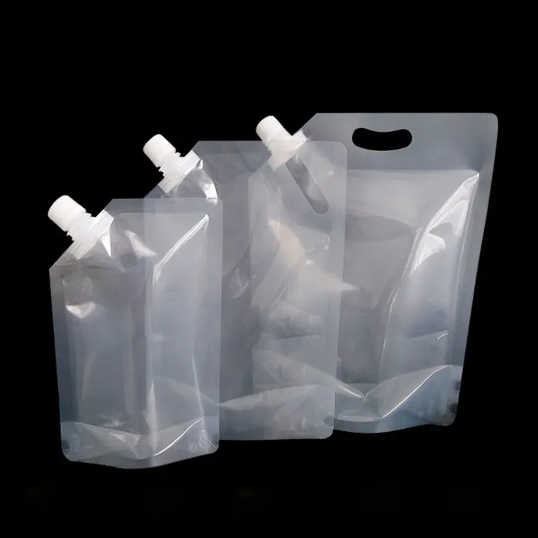 50 مللي-2000 مللي مخزنة كبيرة تصميم جديد الوقوف حقيبة بلاستيكية مزودة بفتحة على شكل مزراب صنبور مع السعر المنخفض ل السائل ، المياه ، المشروبات ، عصير ، النفط ، النبيذ التعبئة