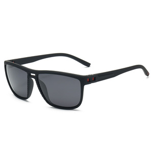 Gafas de sol polarizadas a la moda para hombre, gafas rectangulares con montura completa UV400 para deportes al aire libre - Product Image 2