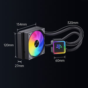 Ventilador de PC RGB ARGB de 120 mm para Refrigeración Líquida, Compatible con AM5, AM4, AM3, LGA 2011, 2011-3, 1700, X99, Color Blanco, para Enfriador de CPU AIO - Product Image 2