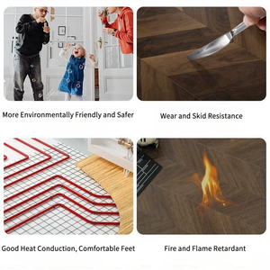 Revêtement de sol vinyle SPC préférentiel pour la logistique australienne avec mosaïques de forme spéciale, ignifuge, résistant à l'usure et imperméable - Product Image 4