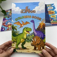 Brochure de coloriage personnalisée pour enfants, dessin et peinture à l'aquarelle, couverture souple, papier d'art imprimé offset, film laminé