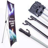 Support de bannière X rétractable portable de style moderne, personnalisé, 60x160cm et 80x180cm, pour exposition intérieure et extérieure, publicité, affichage photo